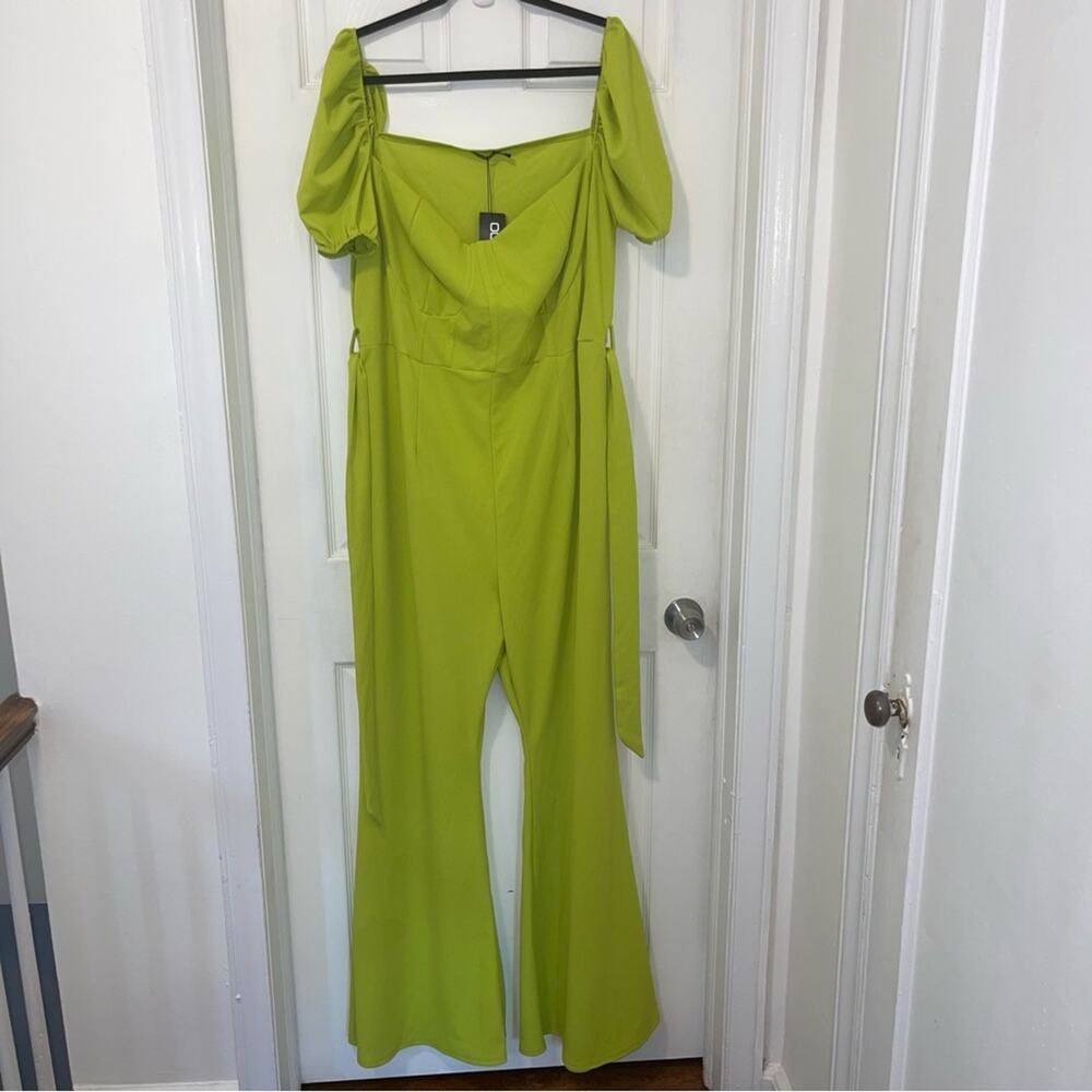 Boohoo Plus Puff Sleeve Jumpsuit - Picture 5 of 9